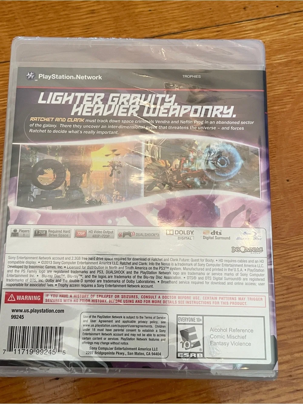 Ratchet & Clank Into The Nexus PS3 Game Sealed and Unopened